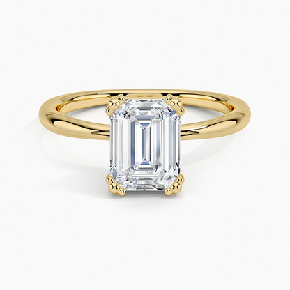 Freesia Emerald Solitaire Ring