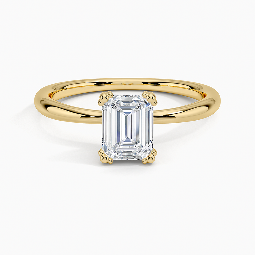 Freesia Emerald Solitaire Ring