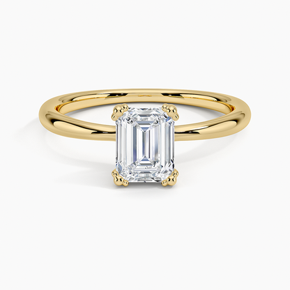 Freesia Emerald Solitaire Ring