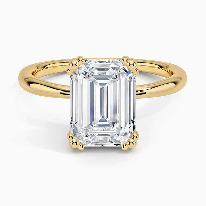 Freesia Emerald Solitaire Ring