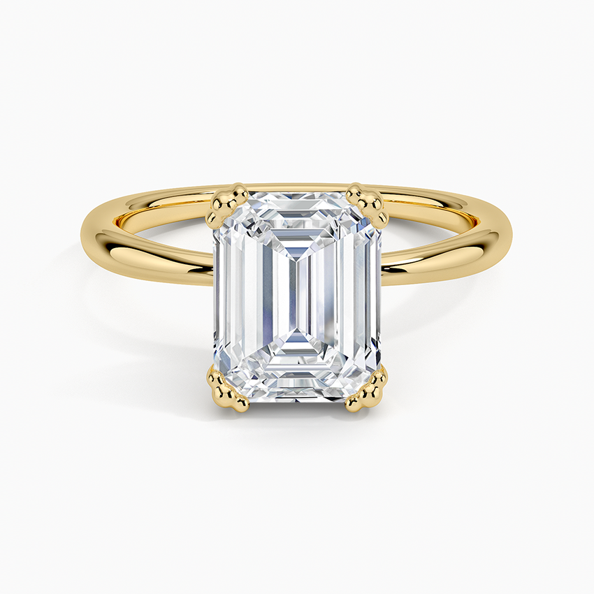 Freesia Emerald Solitaire Ring