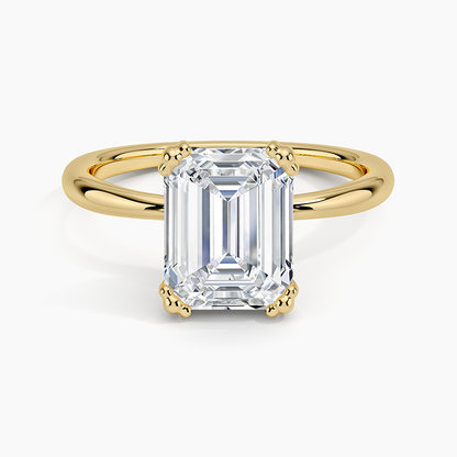 Freesia Emerald Solitaire Ring