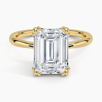 Freesia Emerald Solitaire Ring