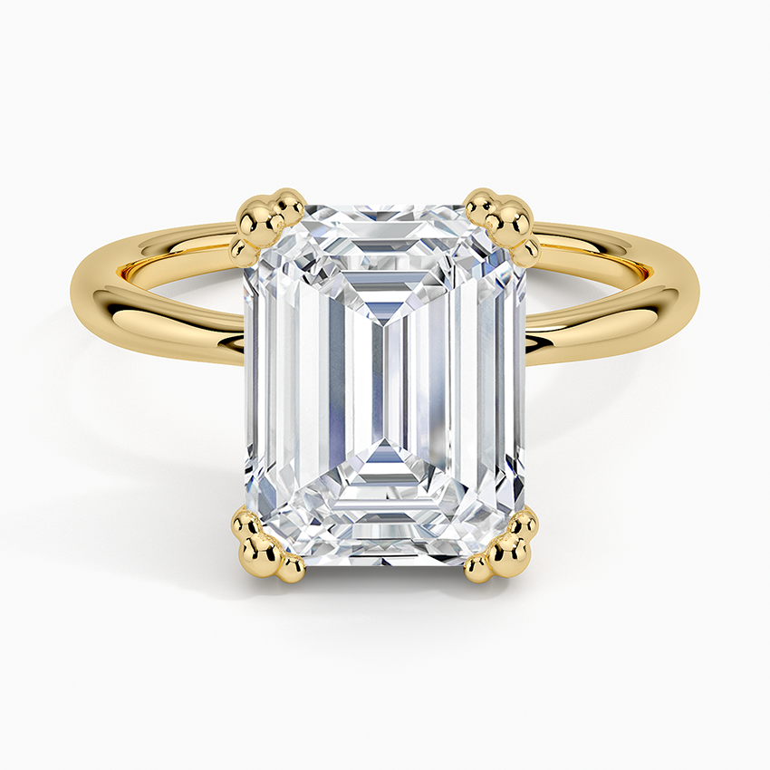 Freesia Emerald Solitaire Ring