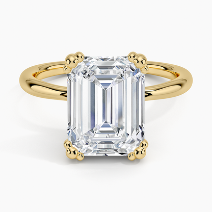 Freesia Emerald Solitaire Ring