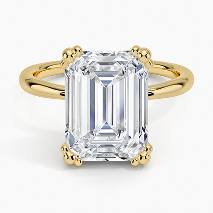 Freesia Emerald Solitaire Ring