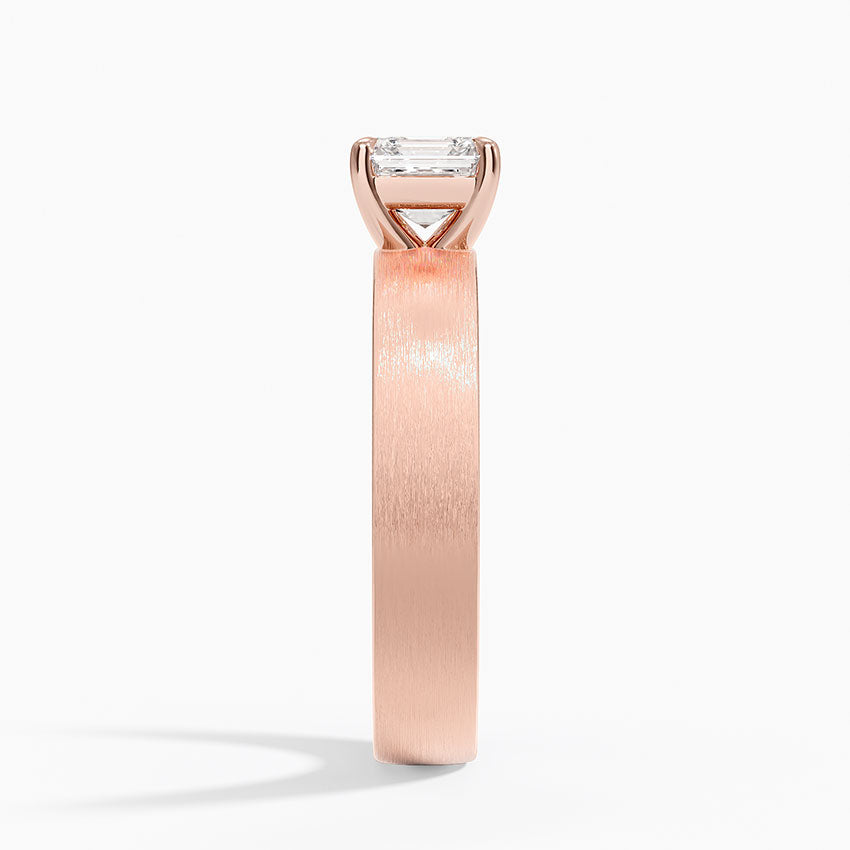 Peyton 4mm Satin Finish Solitaire Ring