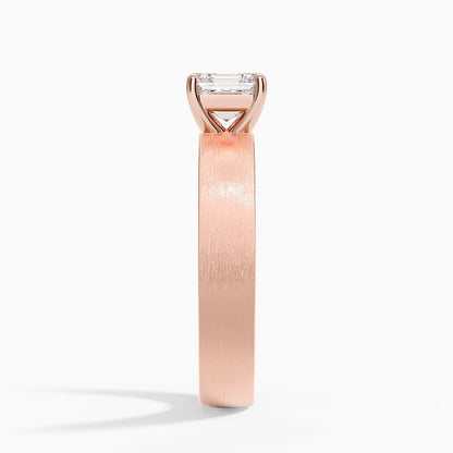 Peyton 4mm Satin Finish Solitaire Ring