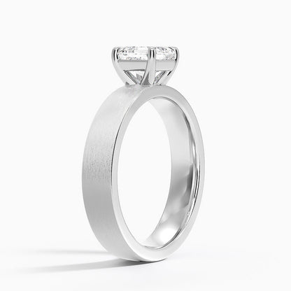 Peyton 4mm Satin Finish Solitaire Ring