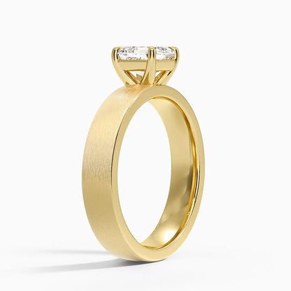 Peyton 4mm Satin Finish Solitaire Ring