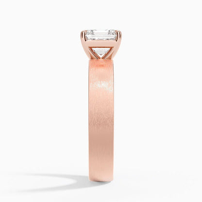 Peyton 4mm Satin Finish Solitaire Ring