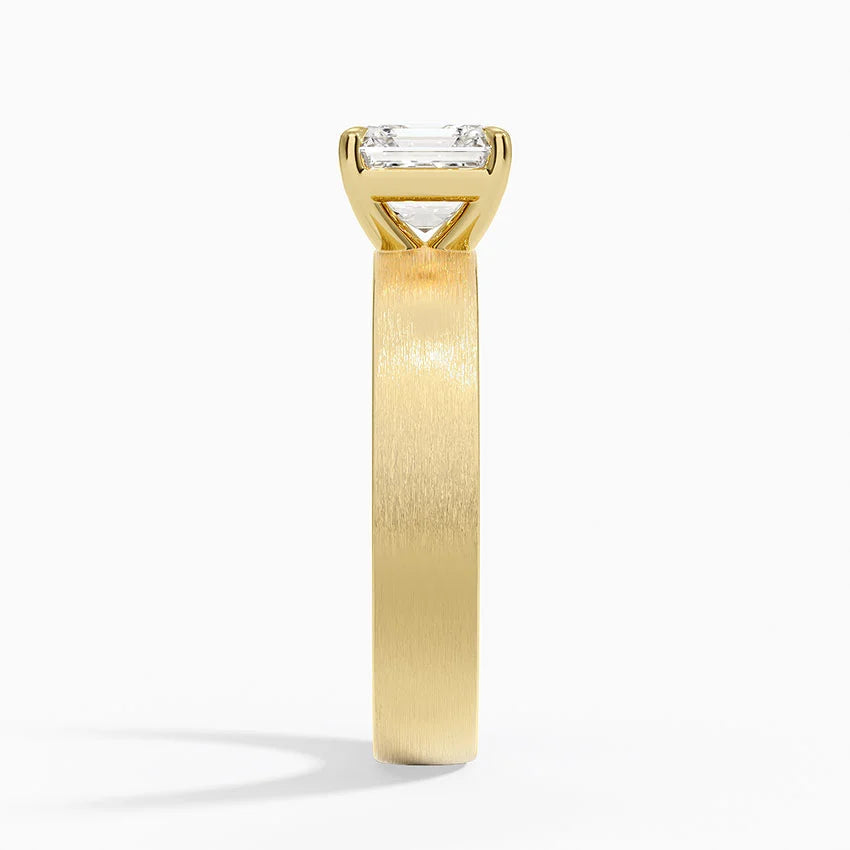 Peyton 4mm Satin Finish Solitaire Ring