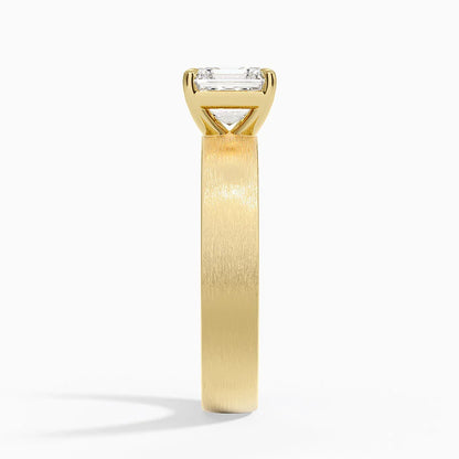 Peyton 4mm Satin Finish Solitaire Ring