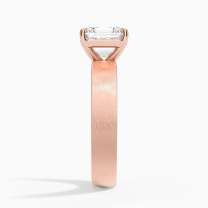 Peyton 4mm Satin Finish Solitaire Ring