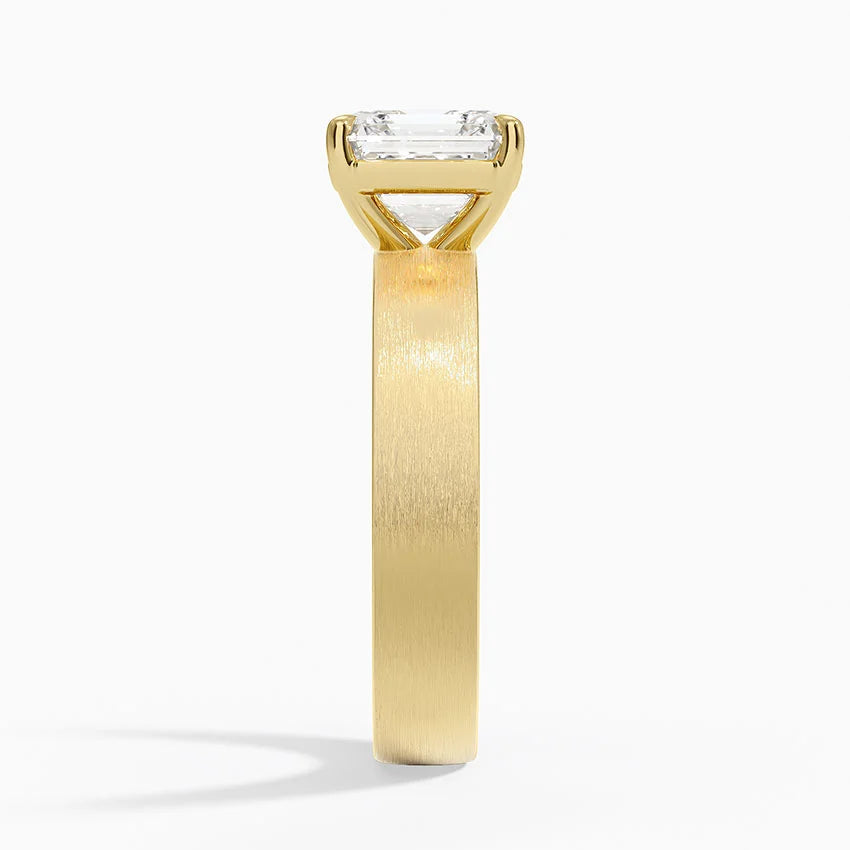 Peyton 4mm Satin Finish Solitaire Ring