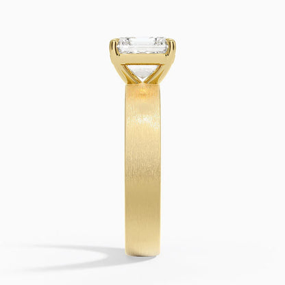 Peyton 4mm Satin Finish Solitaire Ring