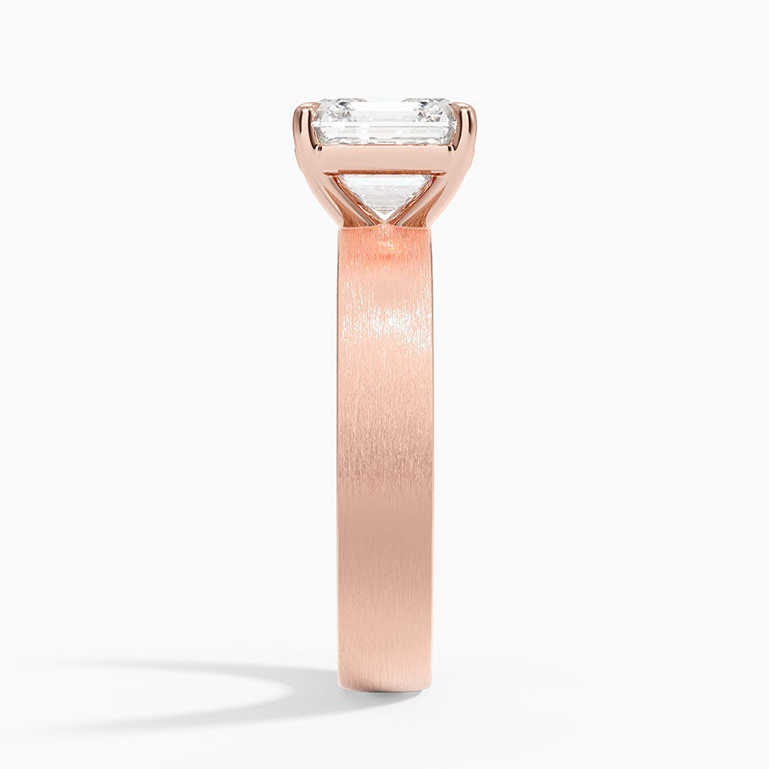 Peyton 4mm Satin Finish Solitaire Ring