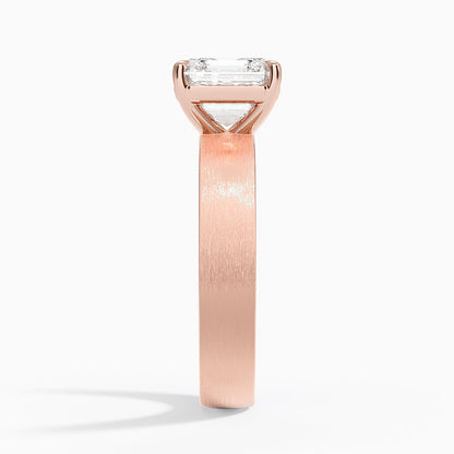 Peyton 4mm Satin Finish Solitaire Ring