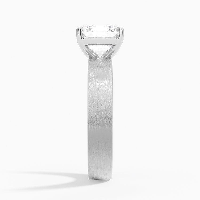 Peyton 4mm Satin Finish Solitaire Ring