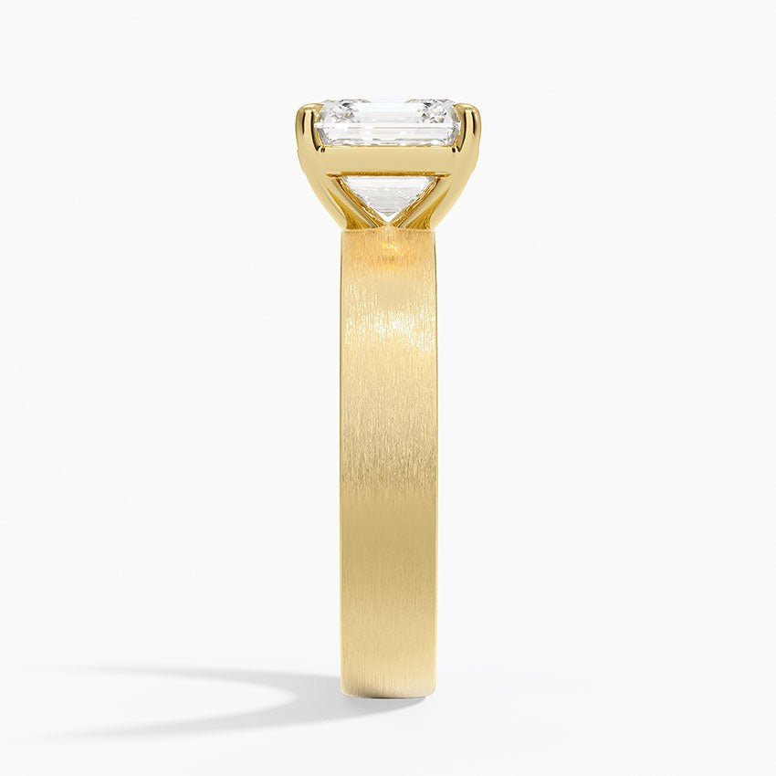 Peyton 4mm Satin Finish Solitaire Ring