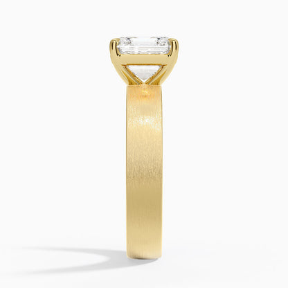 Peyton 4mm Satin Finish Solitaire Ring