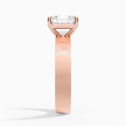 Peyton 4mm Satin Finish Solitaire Ring