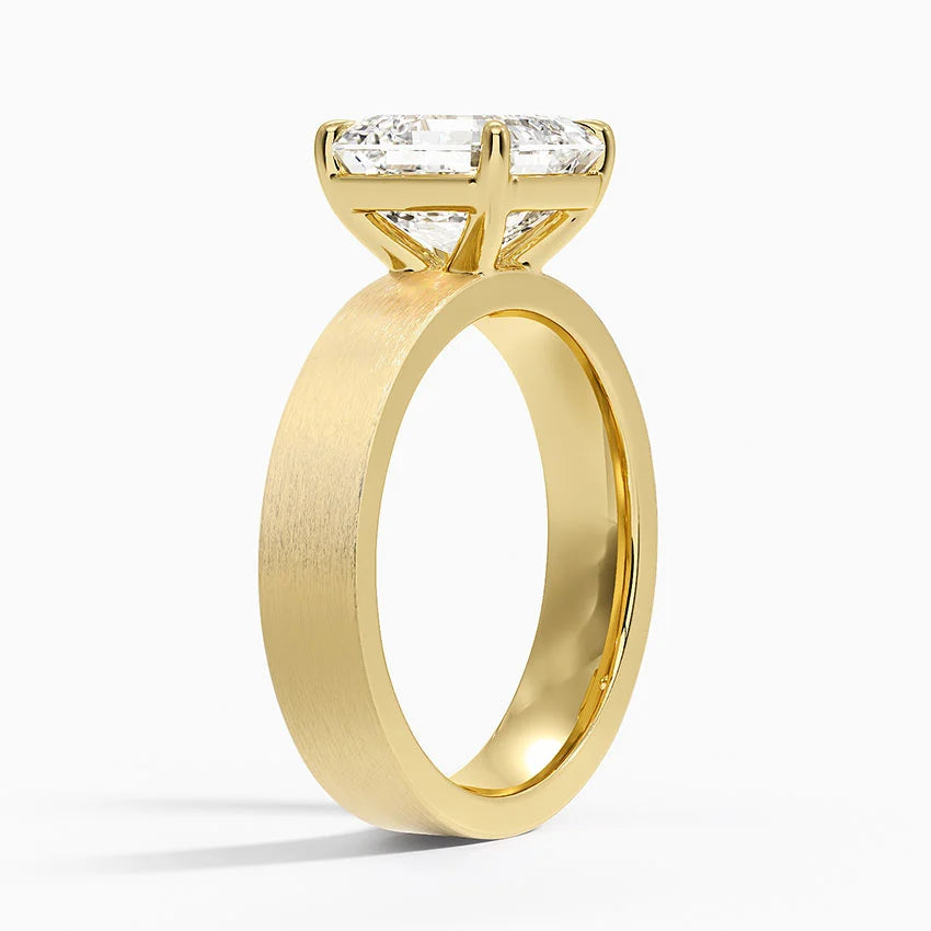 Peyton 4mm Satin Finish Solitaire Ring