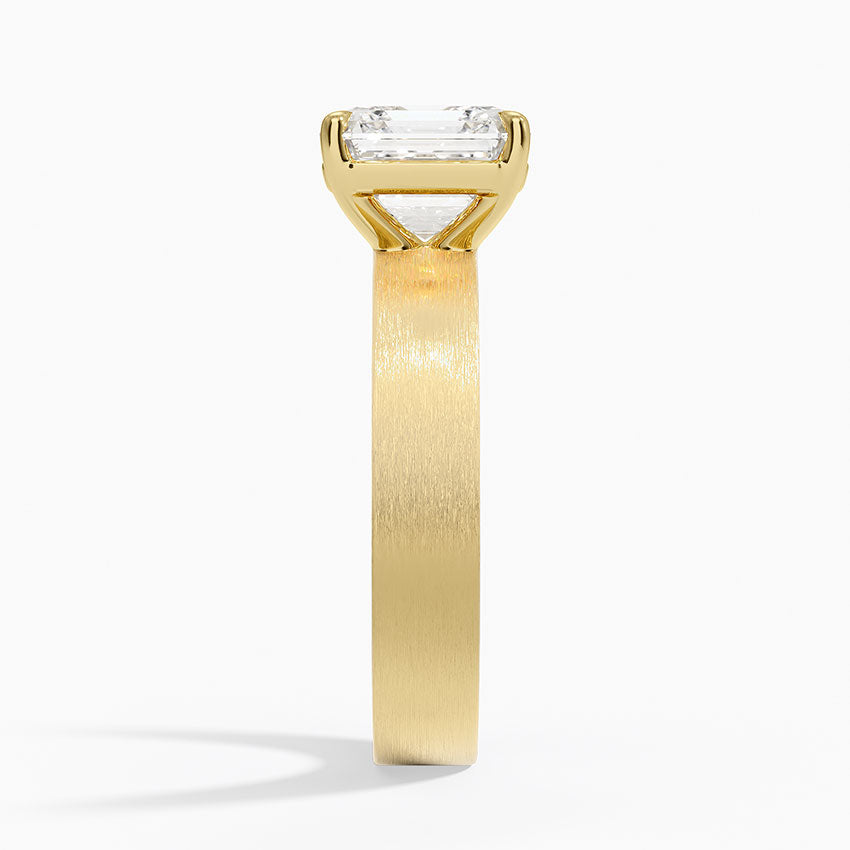 Peyton 4mm Satin Finish Solitaire Ring