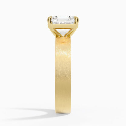 Peyton 4mm Satin Finish Solitaire Ring