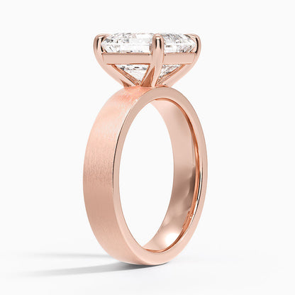 Peyton 4mm Satin Finish Solitaire Ring