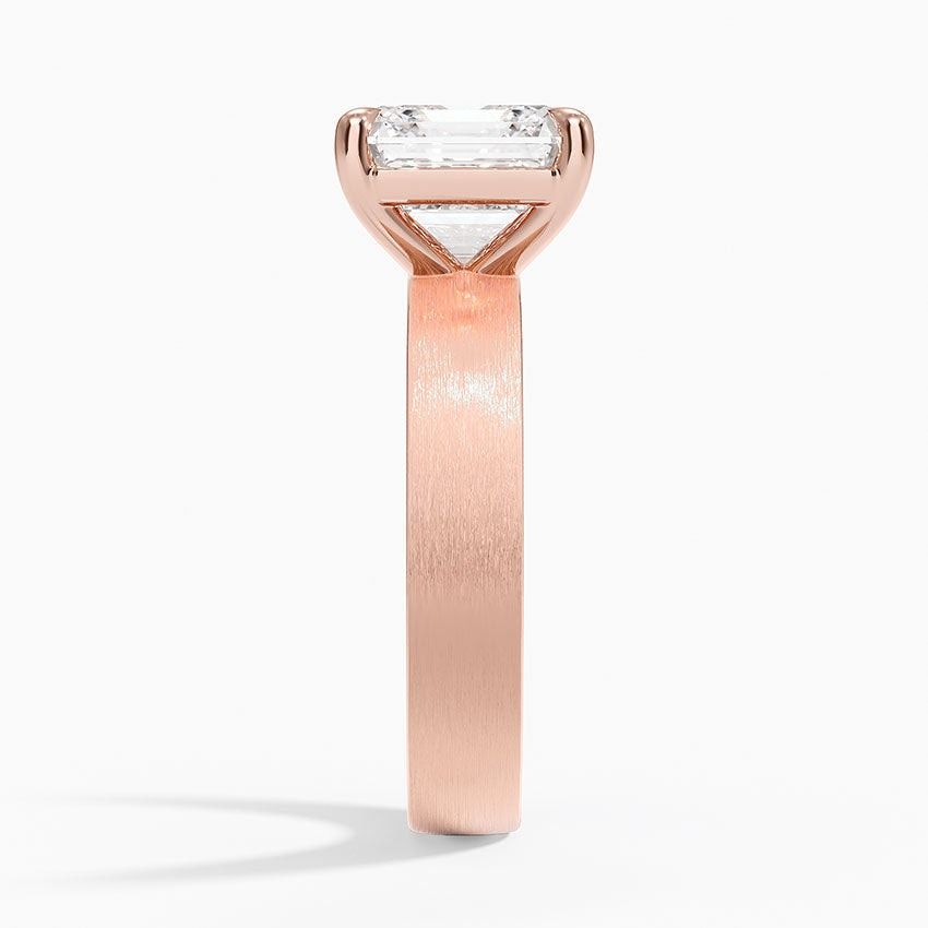 Peyton 4mm Satin Finish Solitaire Ring