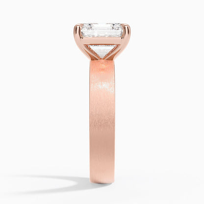 Peyton 4mm Satin Finish Solitaire Ring