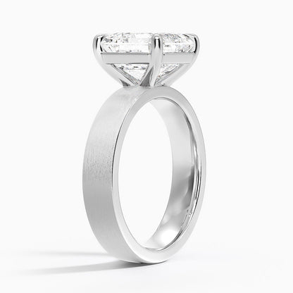 Peyton 4mm Satin Finish Solitaire Ring