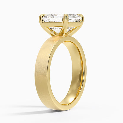 Peyton 4mm Satin Finish Solitaire Ring