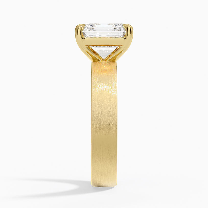 Peyton 4mm Satin Finish Solitaire Ring