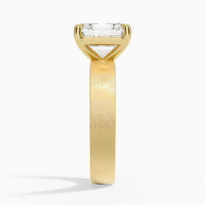 Peyton 4mm Satin Finish Solitaire Ring