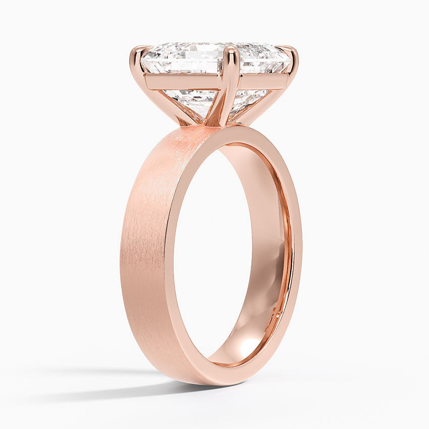 Peyton 4mm Satin Finish Solitaire Ring