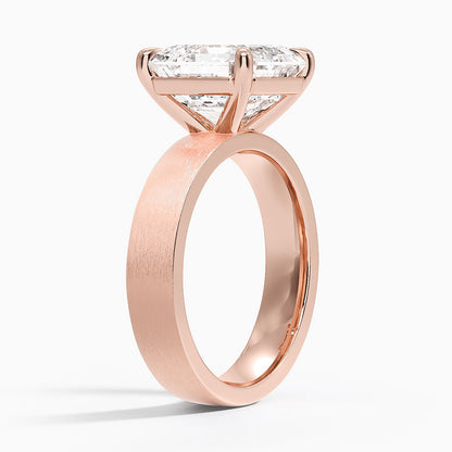 Peyton 4mm Satin Finish Solitaire Ring