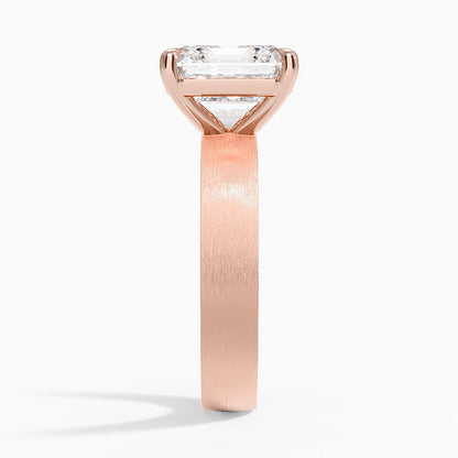 Peyton 4mm Satin Finish Solitaire Ring