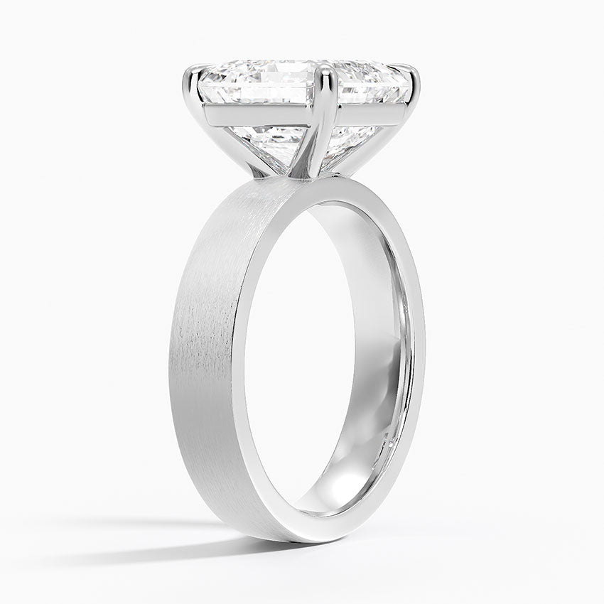 Peyton 4mm Satin Finish Solitaire Ring