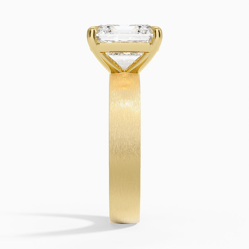 Peyton 4mm Satin Finish Solitaire Ring