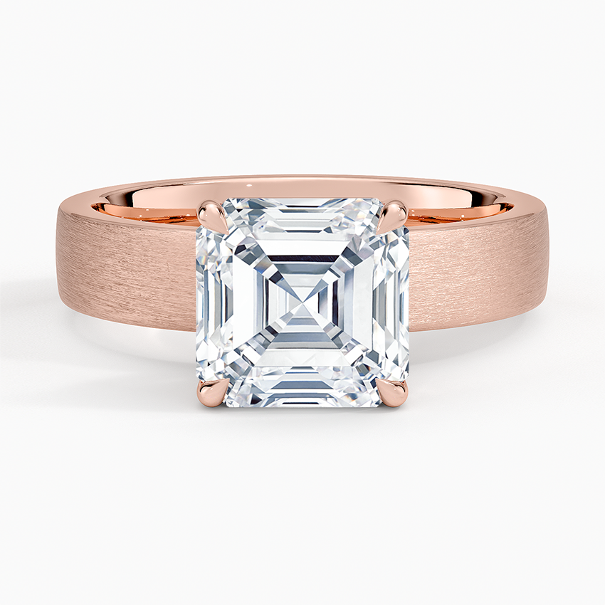 Peyton 4mm Satin Finish Solitaire Ring