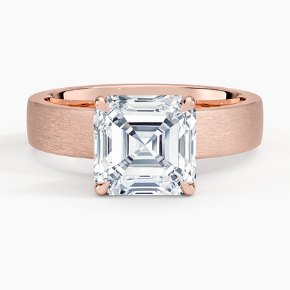 Peyton 4mm Satin Finish Solitaire Ring