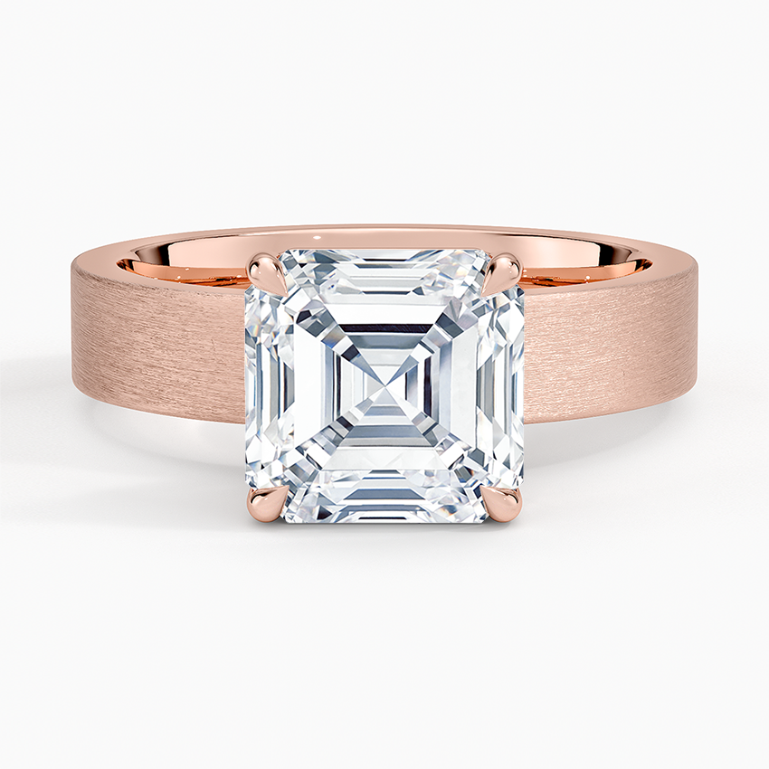 Peyton 4mm Satin Finish Solitaire Ring