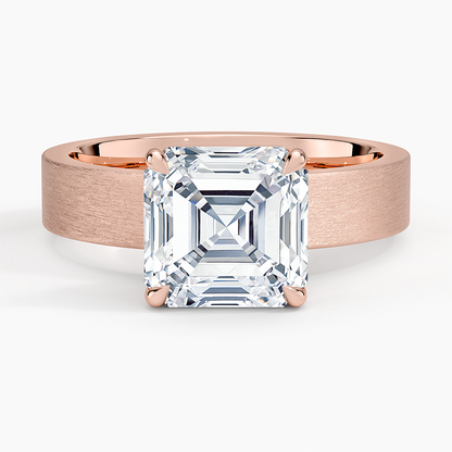 Peyton 4mm Satin Finish Solitaire Ring