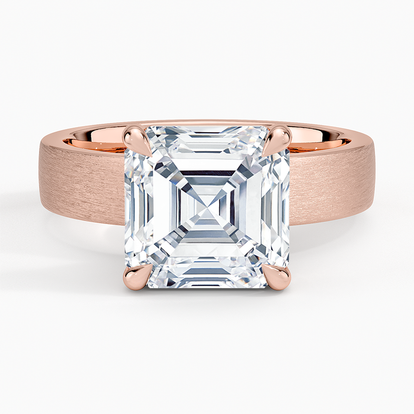 Peyton 4mm Satin Finish Solitaire Ring