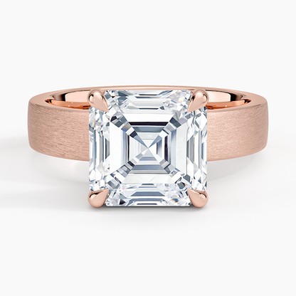 Peyton 4mm Satin Finish Solitaire Ring