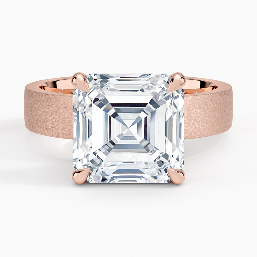 Peyton 4mm Satin Finish Solitaire Ring