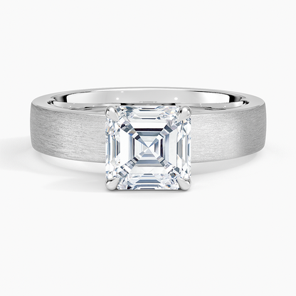 Peyton 4mm Satin Finish Solitaire Ring