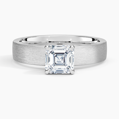 Peyton 4mm Satin Finish Solitaire Ring